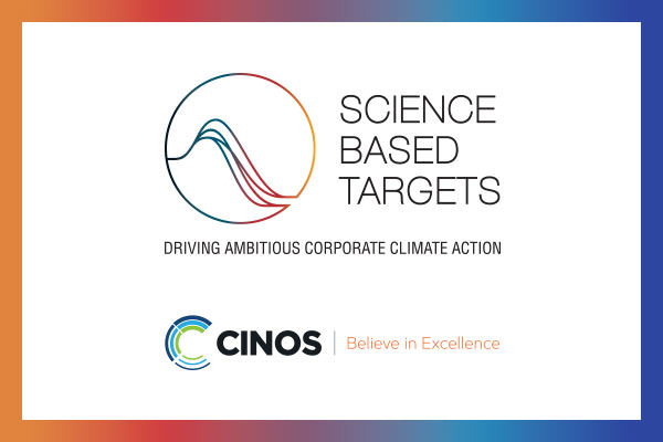 Cinos’ carbon reduction targets validated by the Science Based Targets initiative (SBTi)