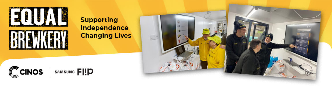 Cinos Donates Samsung IWB to Equal Brewkery