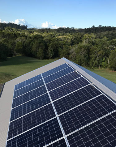 Solar panels improving energy efficiency and sustainability for networking